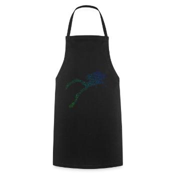 Scuba Diver Diver Diving Men - Cooking Apron - black - Front - AI Model Male 185 dark (185cm)
