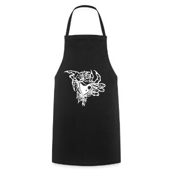Love Potion Gothic Romance, Valentine's Day - Cooking Apron - black - Front - AI Model Male 185 dark (185cm)