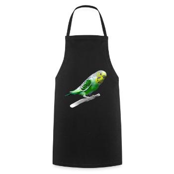 Perruche sucrée - Tablier de cuisine - noir - Devant - AI Model Male 185 dark (185cm)