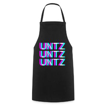 Untz Untz Techno Rave Club Electro Music Raver - Tablier de cuisine - noir - Devant - AI Model Male 185 dark (185cm)