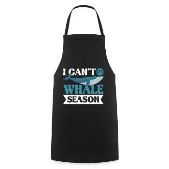 Whale Watching Whale Watching Orca Blue Whale - Cooking Apron - black - Front - AI Model Male 185 dark (185cm)