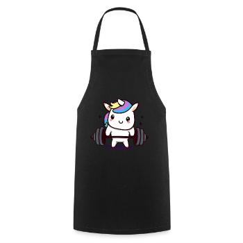 Surfer Jésus - Tablier de cuisine - noir - Devant - AI Model Male 185 dark (185cm)