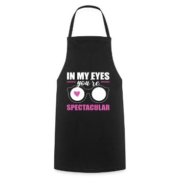 Lustige Optometrie Linsenhersteller - Kochschürze - Schwarz - Vorne - AI Model Male 185 dark (185cm)