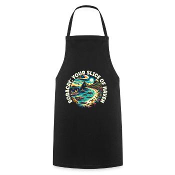 Boracay Philippines Vacances d’été Boaracay Beach - Tablier de cuisine - noir - Devant - AI Model Male 185 dark (185cm)