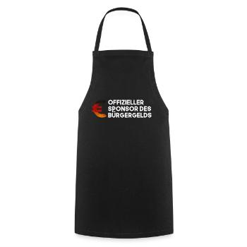 Buergergeld T-Shirt Lustig - Kochschürze - Schwarz - Vorne - AI Model Male 185 dark (185cm)