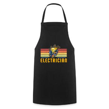 Électricien Électricien Technicien d’éclairage Lampe - Tablier de cuisine - noir - Devant - AI Model Male 185 dark (185cm)