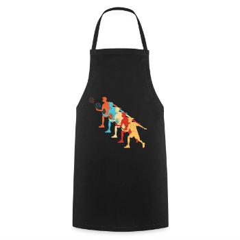 Badminton Badminton Hommes Femmes Joueur de badminton - Tablier de cuisine - noir - Devant - AI Model Male 185 dark (185cm)