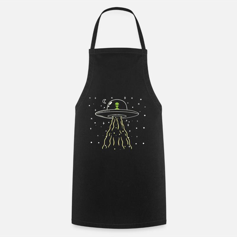 Vaisseau spatial extraterrestre - Tablier de cuisine - noir