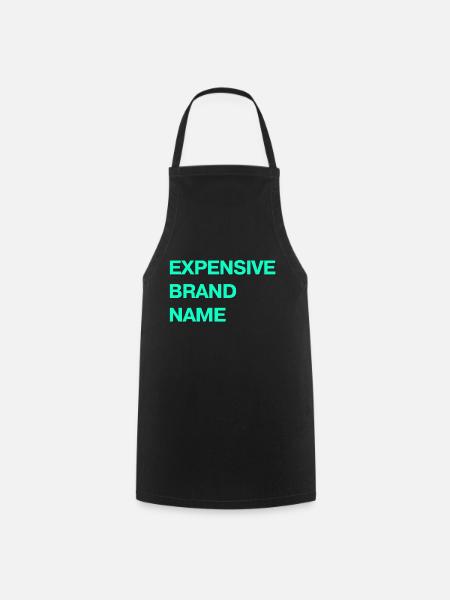 Expensive Brand - Cooking Apron - black