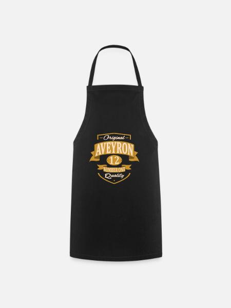 Aveyron - Tablier de cuisine - noir