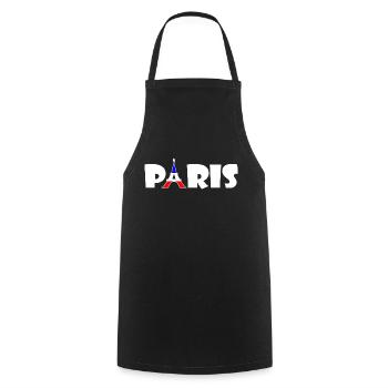 Paris - Tablier de cuisine - noir - Devant - AI Model Male 185 dark (185cm)
