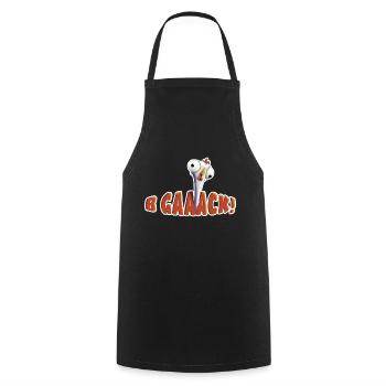 B GAAACK! - the crazy chicken - Cooking Apron - black - Front - AI Model Male 185 dark (185cm)