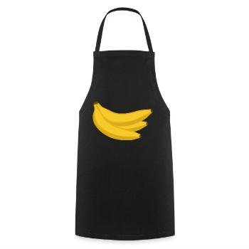 Bananen - Kochschürze - Schwarz - Vorne - AI Model Male 185 dark (185cm)