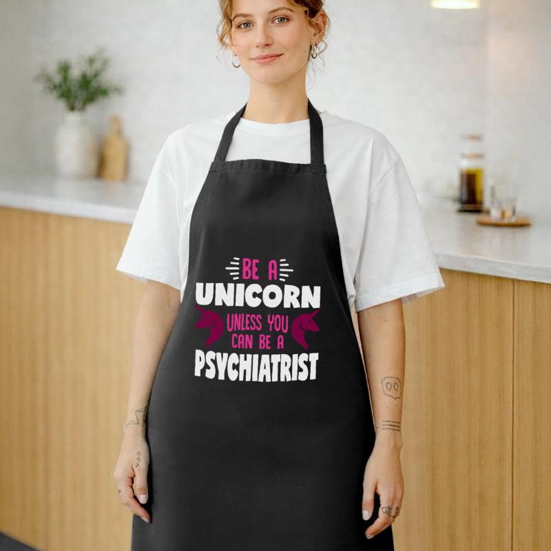 Pferd mit Horn oder Psychiater Kochschürze