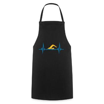 Nageurs De Sport Puls - Tablier de cuisine - noir - Devant - AI Model Male 185 dark (185cm)