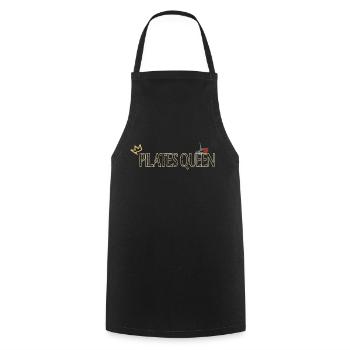 Pilates Queen Fitness Training - Cooking Apron - black - Front - AI Model Male 185 dark (185cm)