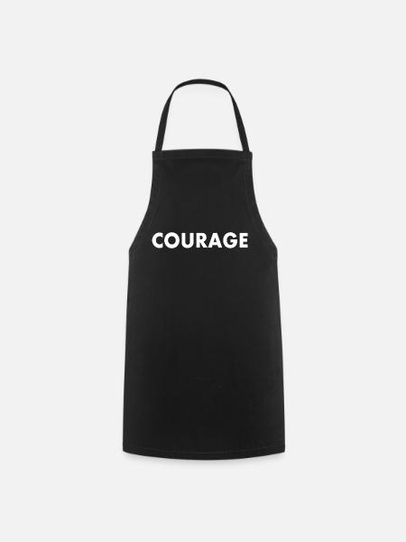 Courage - Tablier de cuisine - noir