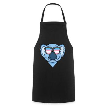 Transgender Transsexuell Koala Geschenk - Kochschürze - Schwarz - Vorne - AI Model Male 185 dark (185cm)