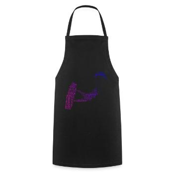 Kitesurfer Kitesurfing Kite Kitesurf Kitesurfen - Cooking Apron - black - Front - AI Model Male 185 dark (185cm)