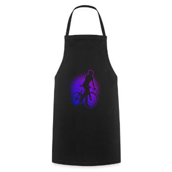 Men's Road Bike Road Bike Road Cycling Road Cycling - Cooking Apron - black - Front - AI Model Male 185 dark (185cm)