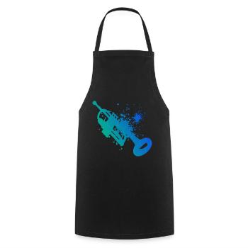 Trumpeter Women Men Trumpet Players Trumpets - Cooking Apron - black - Front - AI Model Male 185 dark (185cm)