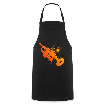 Trumpet Player Trumpet Player Women's Trumpet - Cooking Apron - black - Front - AI Model Male 185 dark (185cm)
