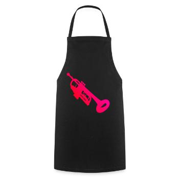 Trumpet Ladies Trumpet Players Trumpet Players Players - Cooking Apron - black - Front - AI Model Male 185 dark (185cm)