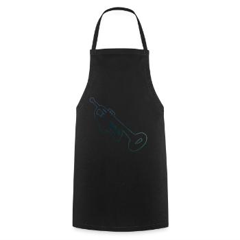 Femmes Hommes Trompettiste Trompettiste Trompettiste - Tablier de cuisine - noir - Devant - AI Model Male 185 dark (185cm)