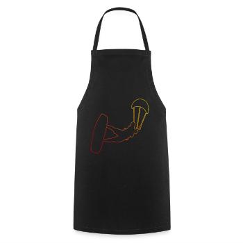 Kitesurf Femmes Kitesurfer Kitesurfer Kitesurf - Tablier de cuisine - noir - Devant - AI Model Male 185 dark (185cm)
