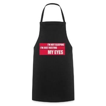 im not sleeping Quote - Cooking Apron - black - Front - AI Model Male 185 dark (185cm)