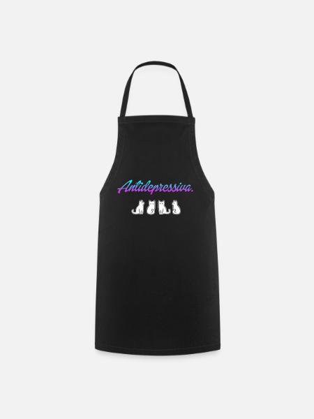 Cat love. - Cooking Apron - black