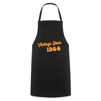Jahrgang seit 1964 59 Jahre alt - Groovy 59. - Kochschürze - Schwarz - Vorne - AI Model Male 185 dark (185cm)