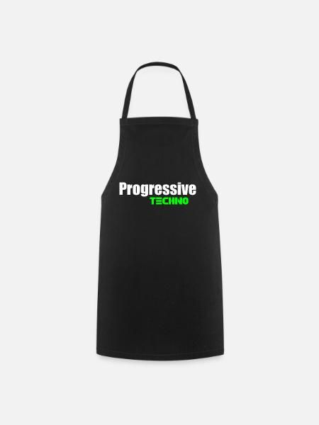 Progressiver Techno - Kochschürze - Schwarz