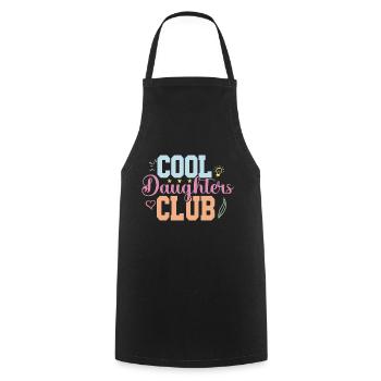 Cool Aunts Club Groovy Retro Tante Muttertag - Kochschürze - Schwarz - Vorne - AI Model Male 185 dark (185cm)