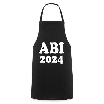 Abi 2024 - Kochschürze - Schwarz - Vorne - AI Model Male 185 dark (185cm)