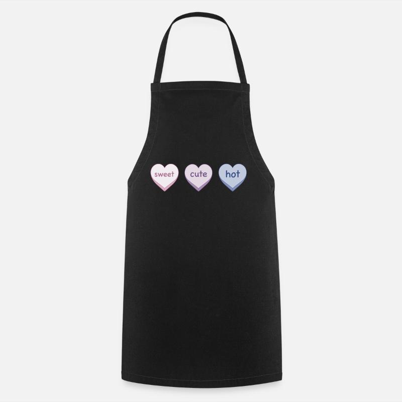 Doux mignon chaud - Tablier de cuisine - noir
