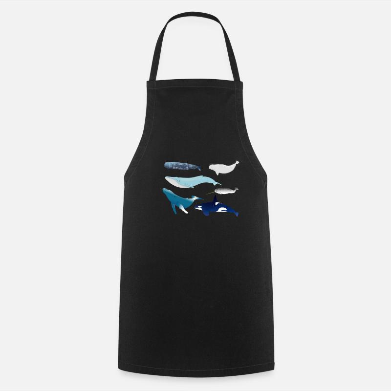 baleines - Tablier de cuisine - noir