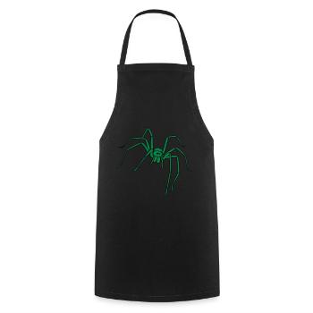 Spider Poisonous Poison Horror Halloween Spiders - Cooking Apron - black - Front - AI Model Male 185 dark (185cm)