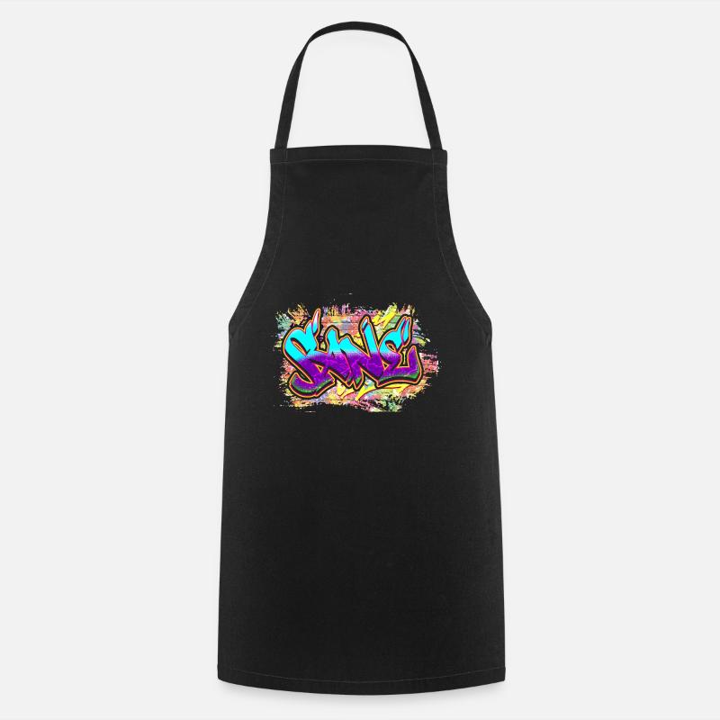 Graffiti - Tablier de cuisine - noir