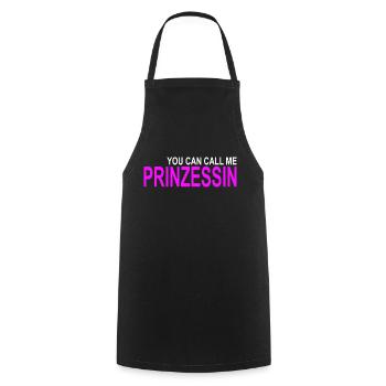 Appelez-moi Princesse - Tablier de cuisine - noir - Devant - AI Model Male 185 dark (185cm)
