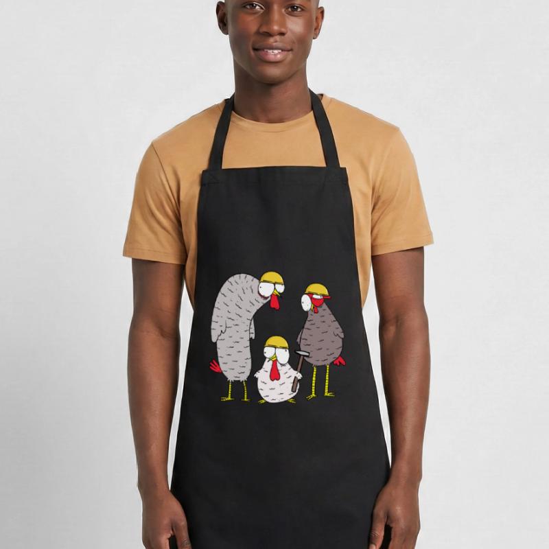 Construction Site Construction Client Deployment Team Hammer Cooking Apron
