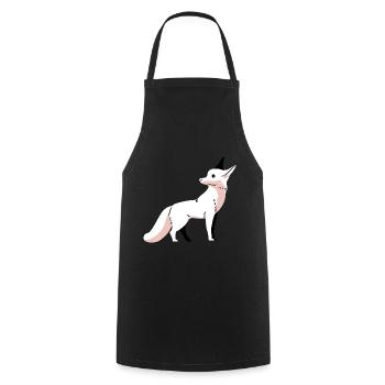 Wildlife Fox Foxes Children Arctic Snow Zoo - Cooking Apron - black - Front - AI Model Male 185 dark (185cm)