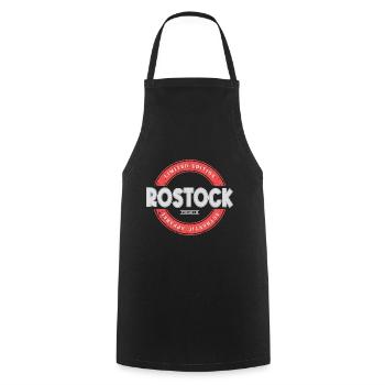 Rostock Germany City Skyline Home Love - Cooking Apron - black - Front - AI Model Male 185 dark (185cm)