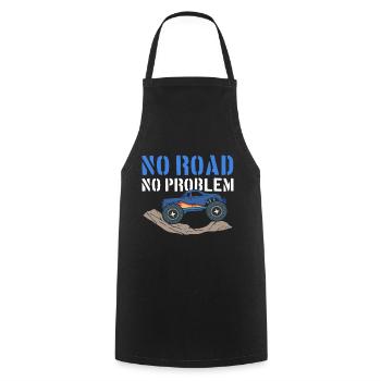 Pas de route, pas de problème Racers - Tablier de cuisine - noir - Devant - AI Model Male 185 dark (185cm)