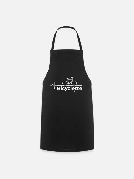 Bicyclette - Tablier de cuisine - noir