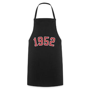 Sport year of birth 1952 - Cooking Apron - black - Front - AI Model Male 185 dark (185cm)