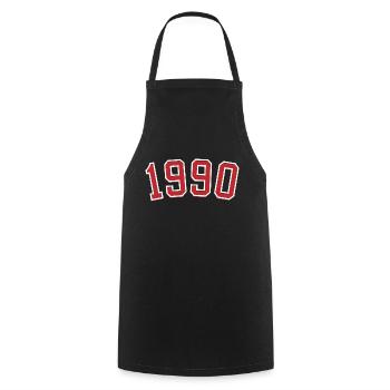 Year of birth sport 1990 - Cooking Apron - black - Front - AI Model Male 185 dark (185cm)