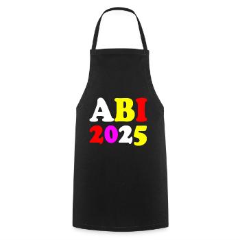 Abi 2025 - Kochschürze - Schwarz - Vorne - AI Model Male 185 dark (185cm)