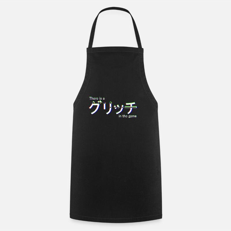 There is a glitch in the game - glitch in the game - Cooking Apron - black