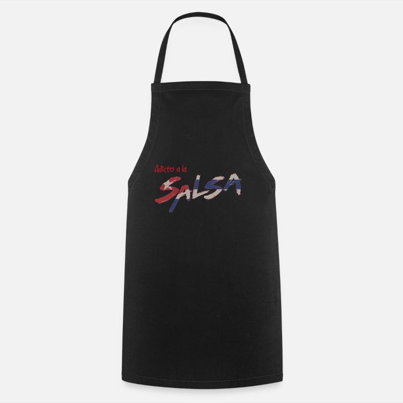 Adicto hat Salsa Kuba - Kochschürze - Schwarz